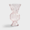 &Klevering Vase Rhombic Glass Pink