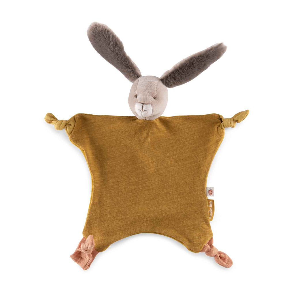 Moulin Roty Ochre rabbit comforter - Trois Petits Lapins