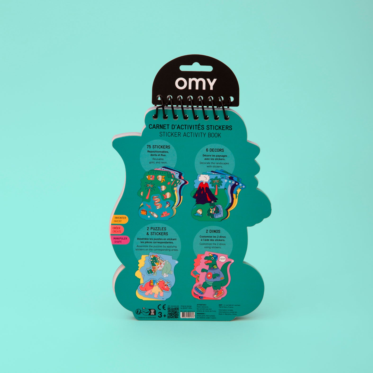 OMY Dino Activity Sticker Book