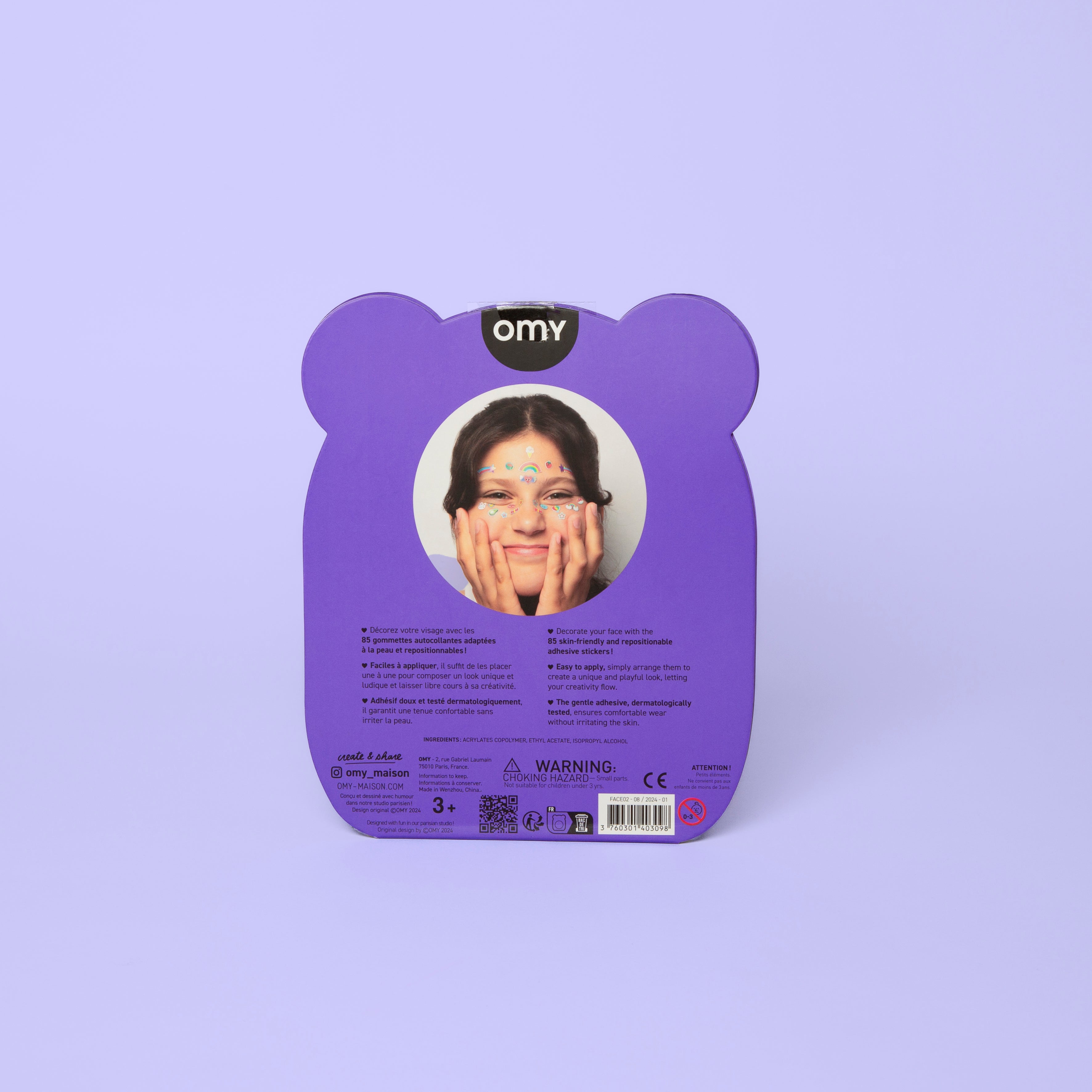 OMY Kawaii Face Stickers