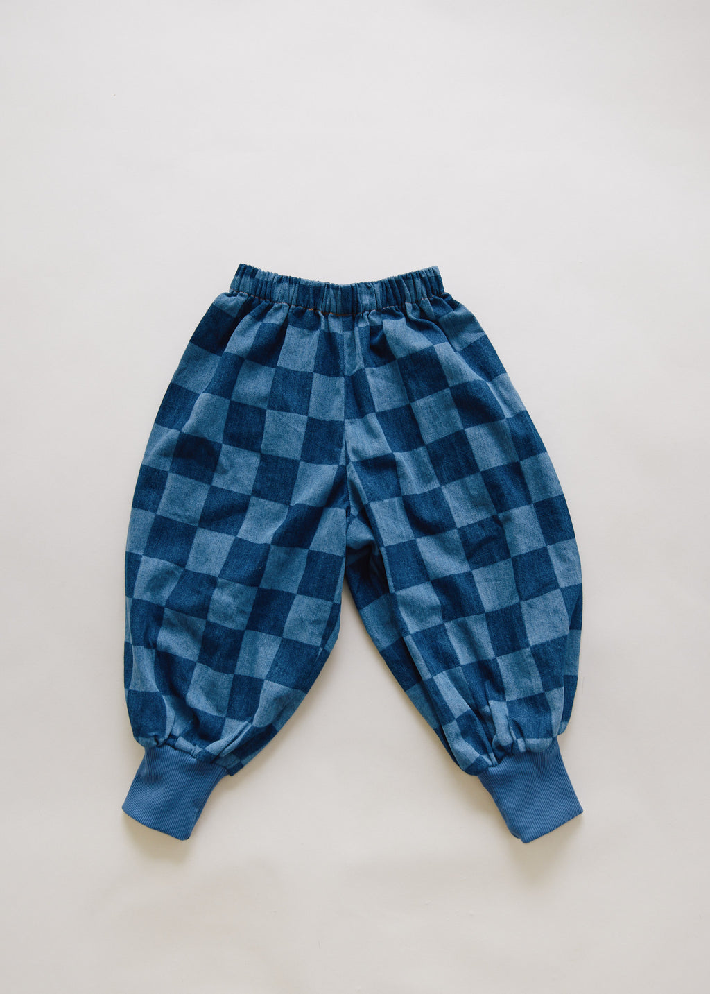 Claude & Co Murphy Checkerboard Balloon Denim Trouser