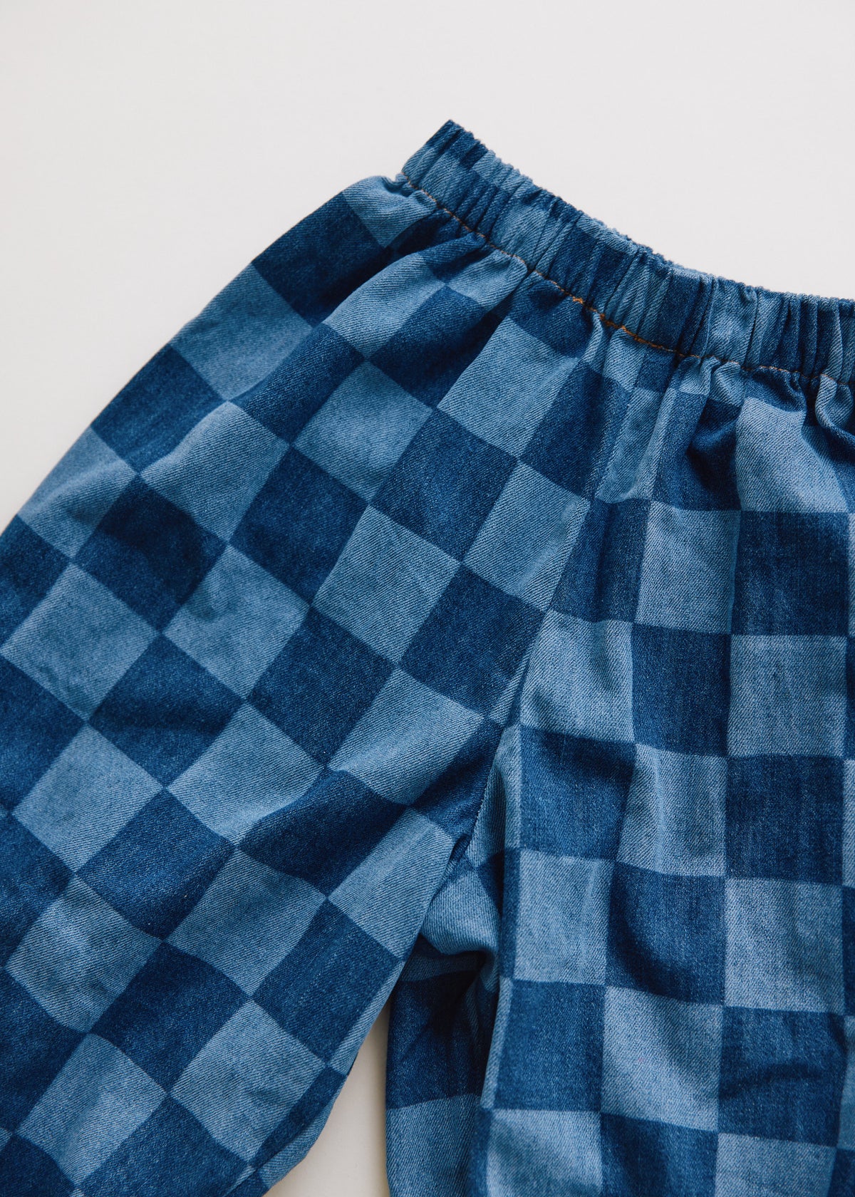 Claude & Co Murphy Checkerboard Balloon Denim Trouser
