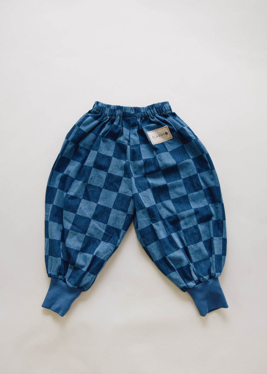 Claude & Co Murphy Checkerboard Balloon Denim Trouser