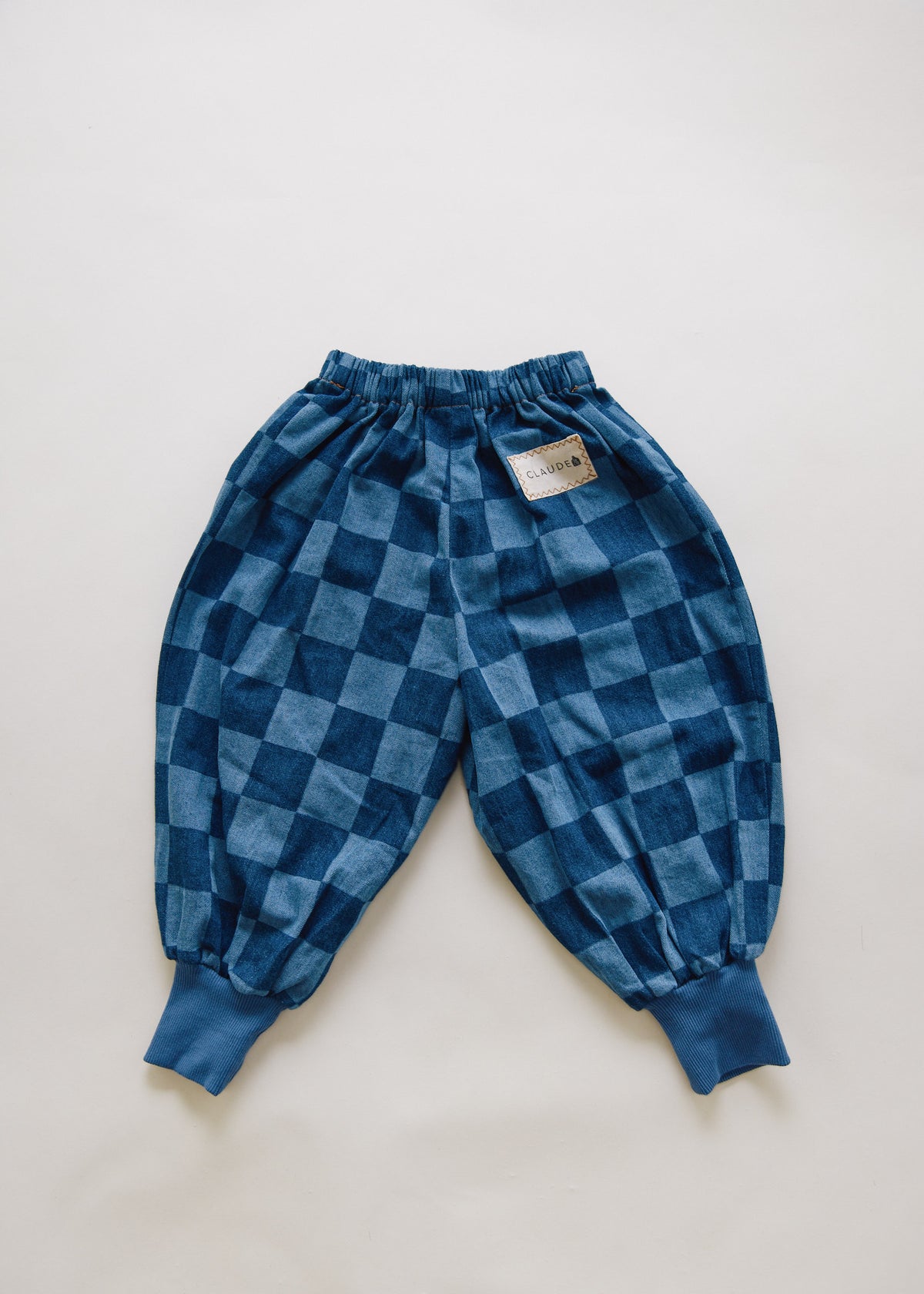 Claude & Co Murphy Checkerboard Balloon Denim Trouser