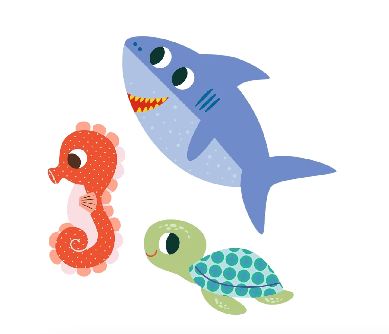 Djeco Baby stickers - Sea animals