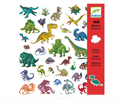 Djeco 160 Stickers On Sheets - Dinosaurs