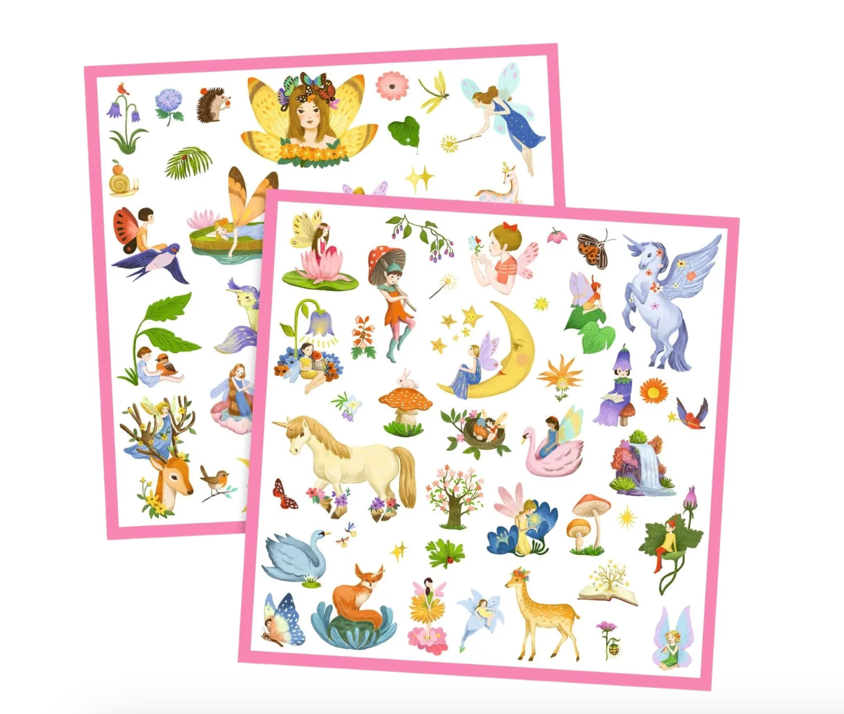 Djeco 160 Stickers On Sheets - Fantasy