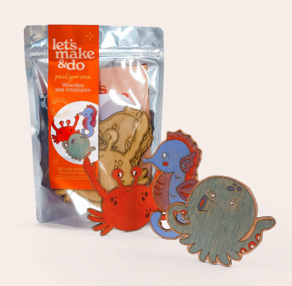 Let's Make & Do Kids Paint Your Own Wooden Sea Kit