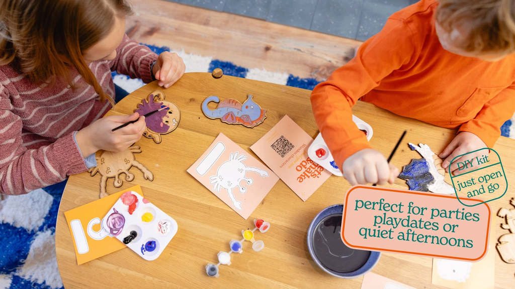 Let's Make & Do Kids Paint Your Own Wooden Space Kit