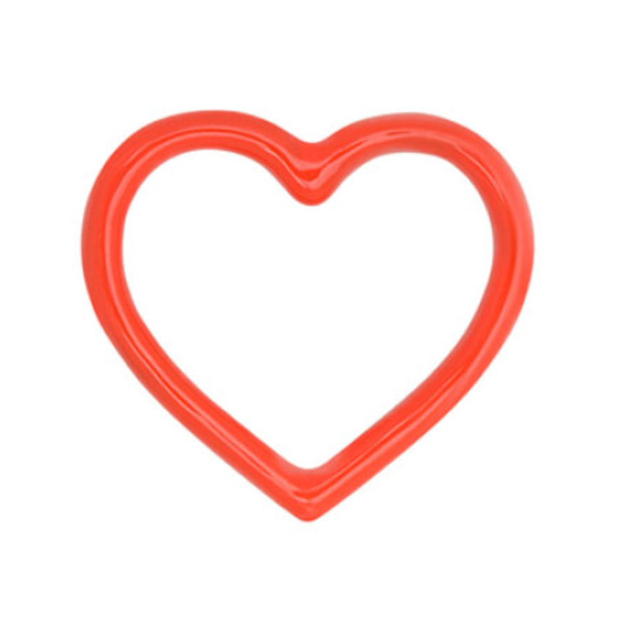 Lulu Copenhagen Heart Ring Red