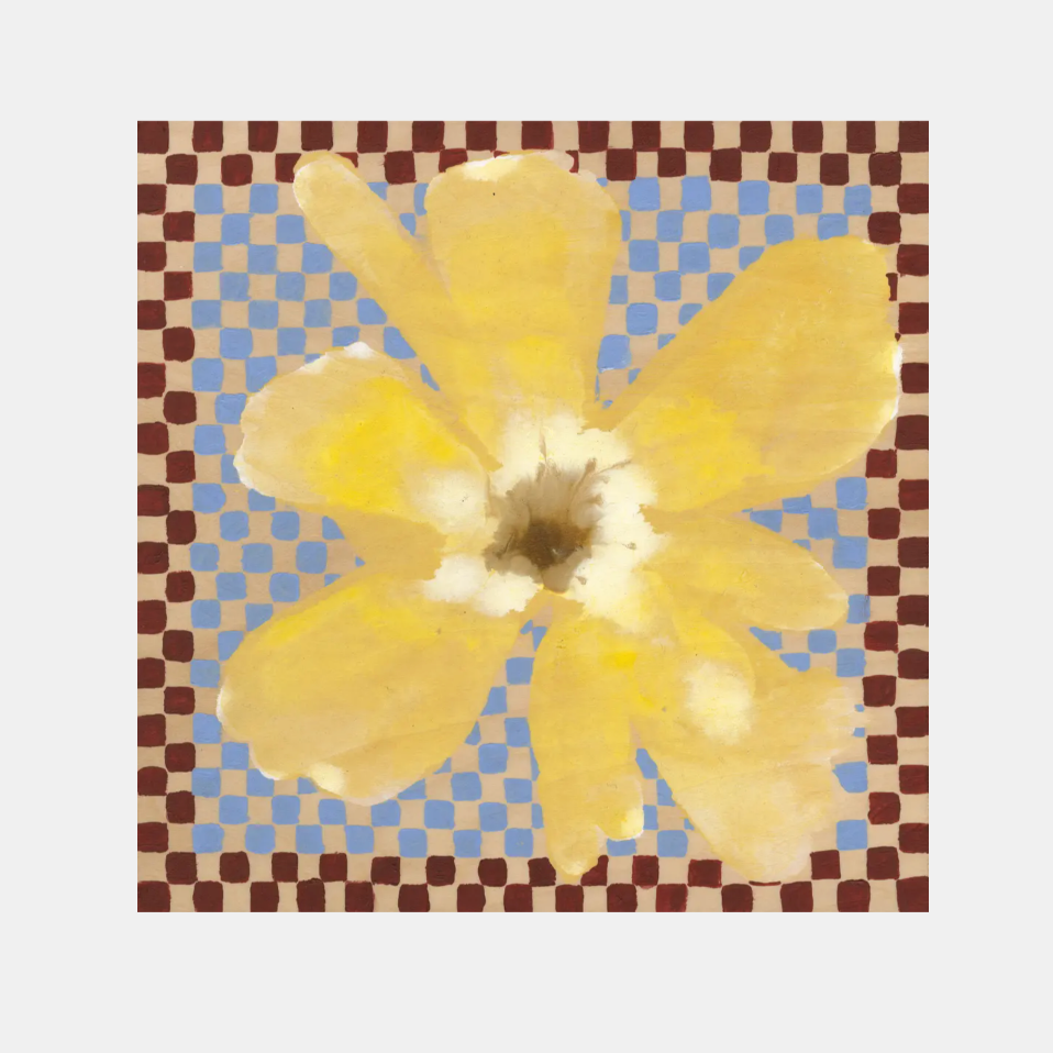 Paper collective - Flower with checks 50x50cm