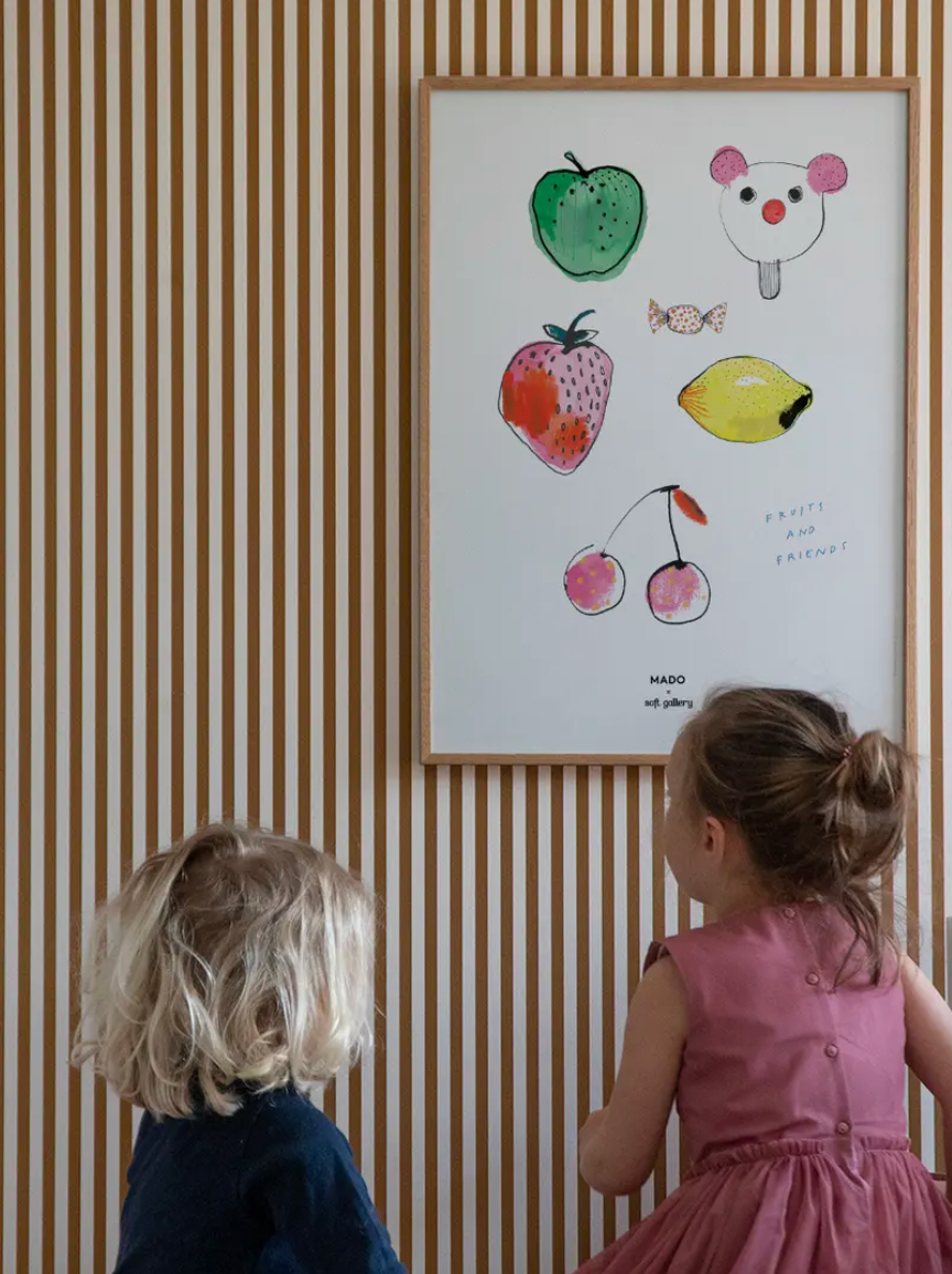 Paper collective - Fruits and friends print 50x70cm