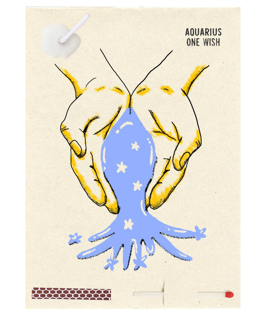 Aquarius Wish Card