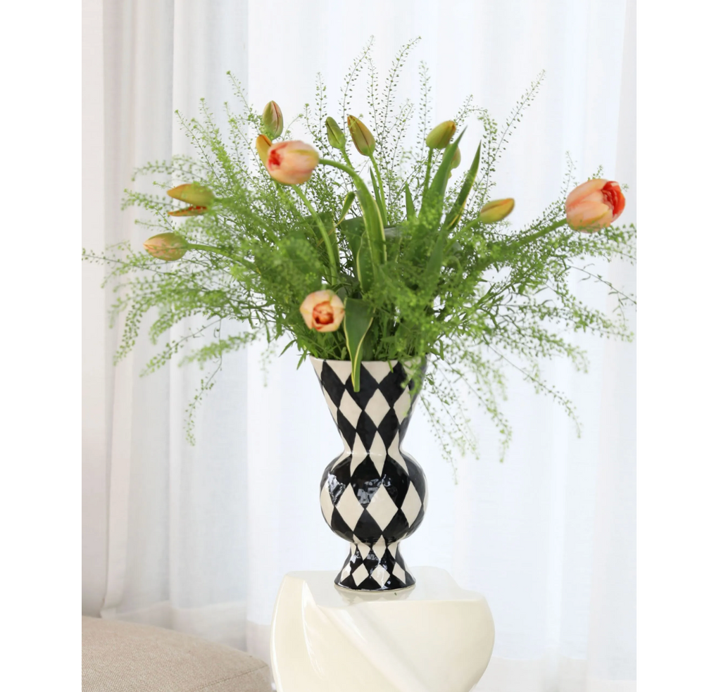 & Klevering Vase Rhombic Black
