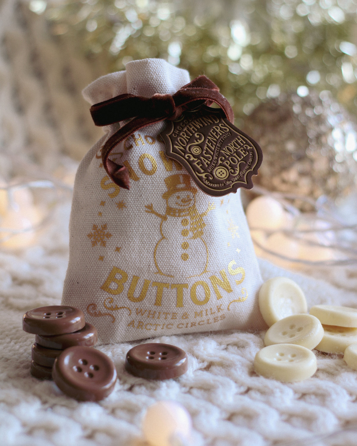 The Chocolate Gift Company Snowman's Buttons