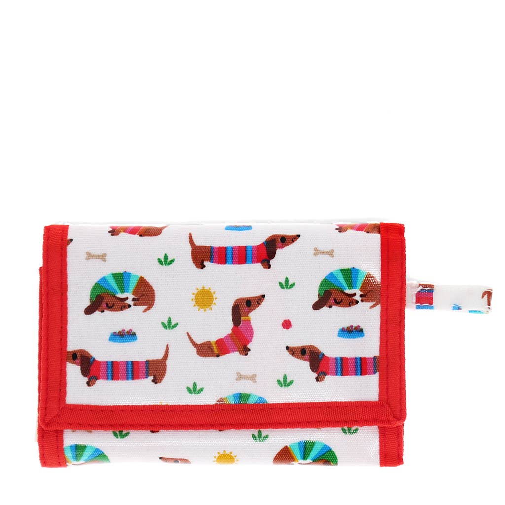 Children's wallet - Sunny Sausage Dog
