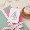 Age 4 Birthday Card | Liberty Fabric Number | A7