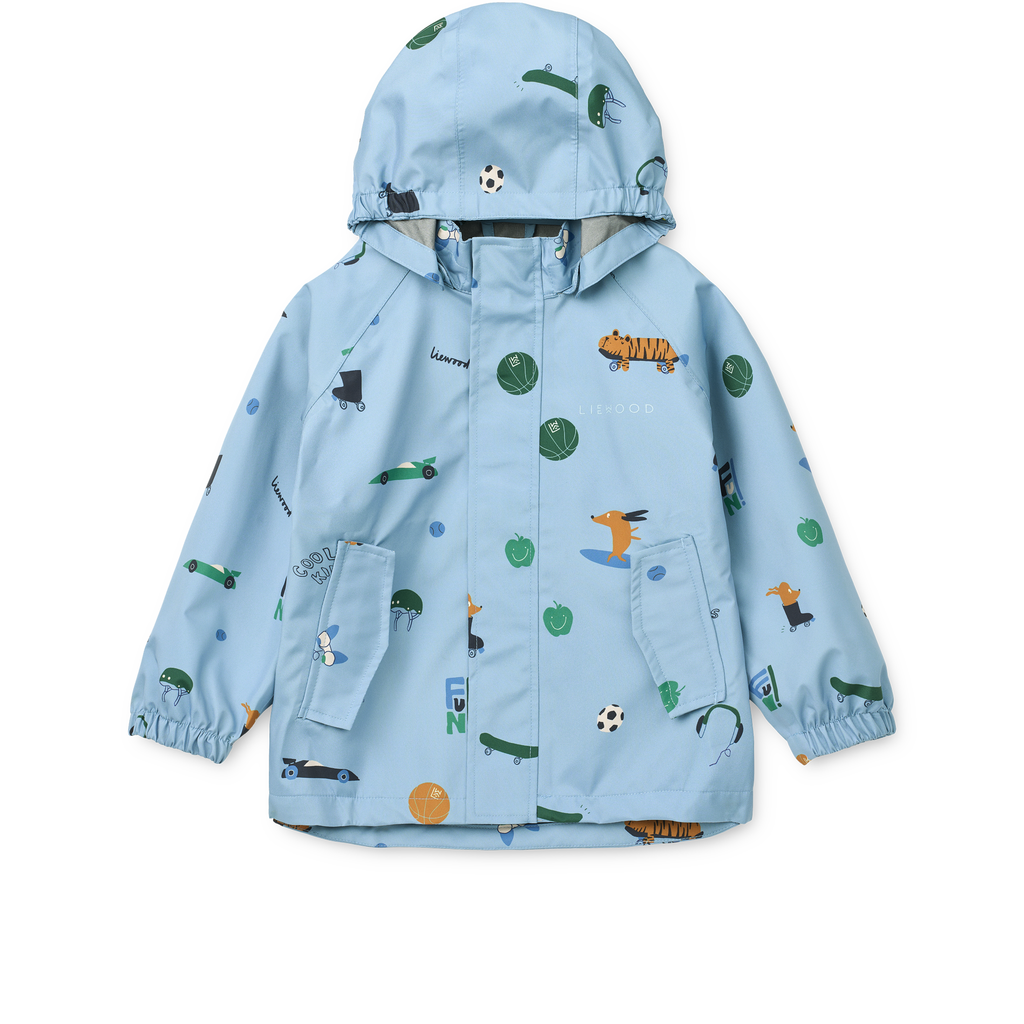 Liewood Pedia Rainwear Set - Fun / Beach blue