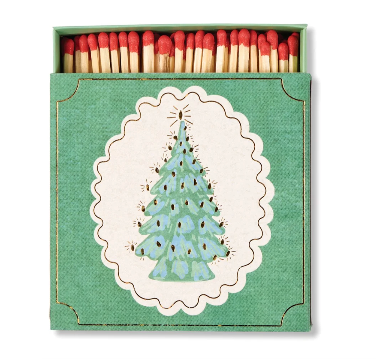 Paddywax Square Boxed Matches (125 pcs) - Christmas Tree