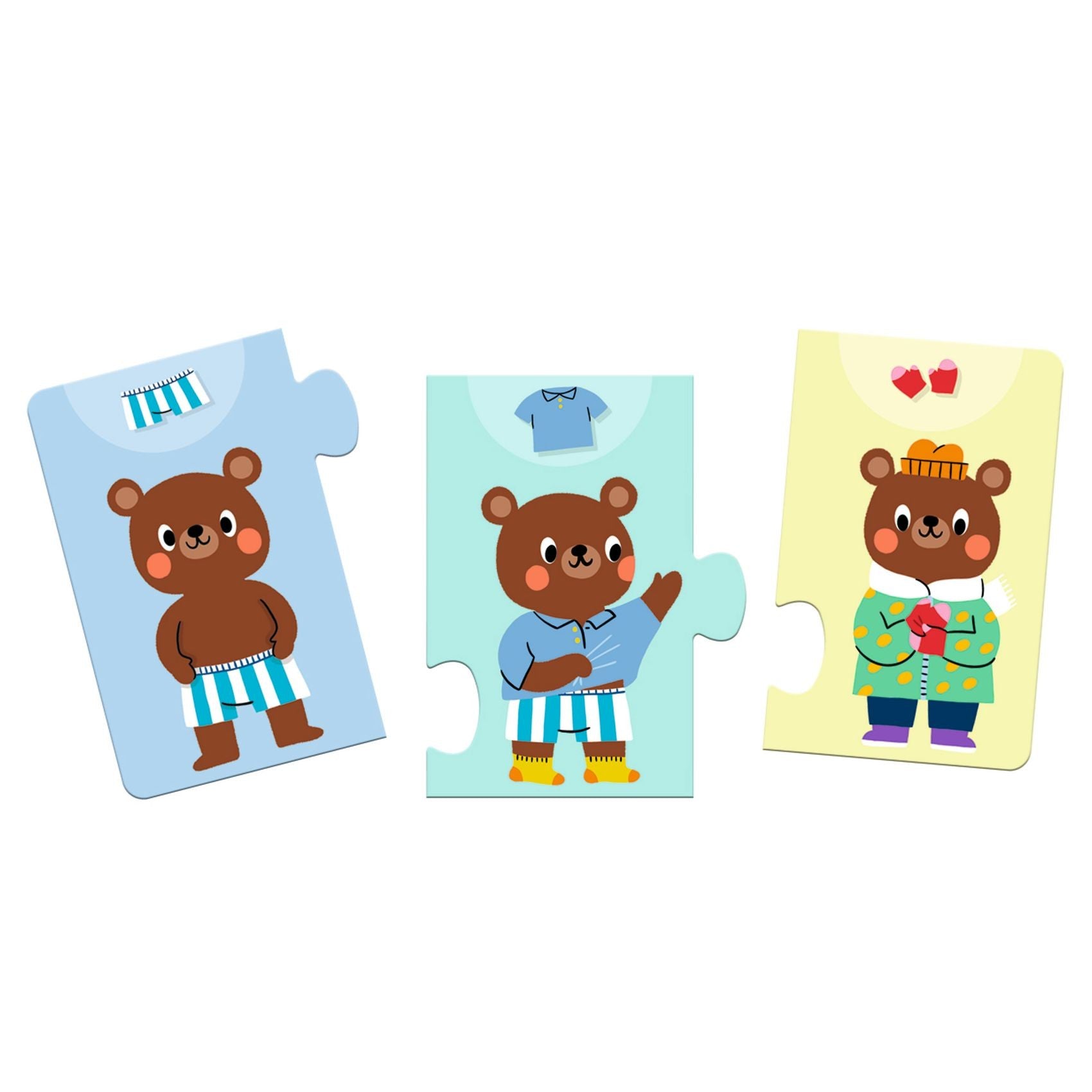 Djeco Teddy Dresses Up Puzzle Game
