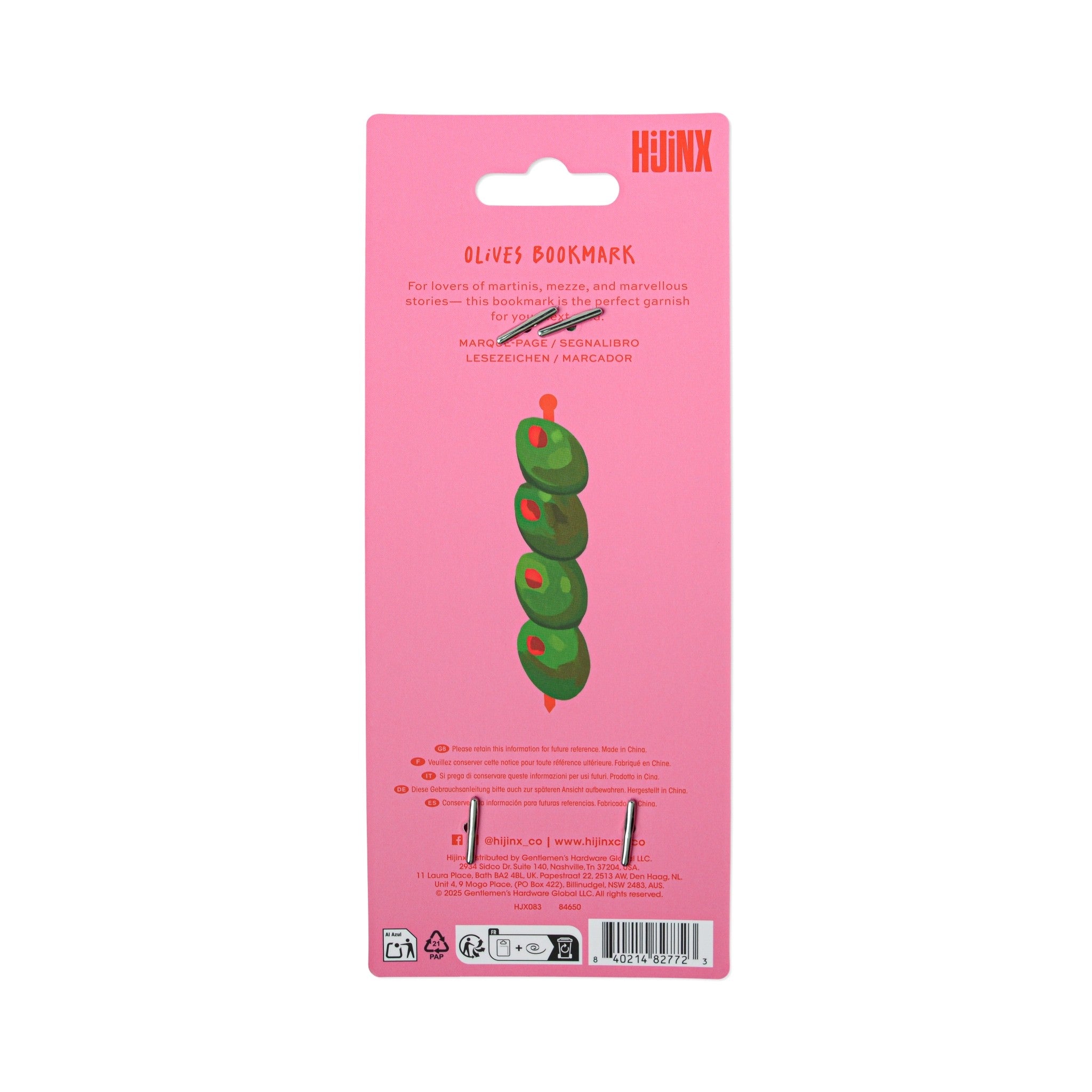 Hijinx Bookmark - Olives