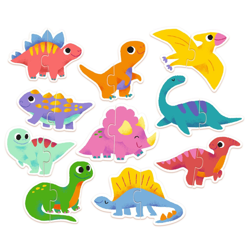 Djeco 10 Duo Puzzles - Dinos