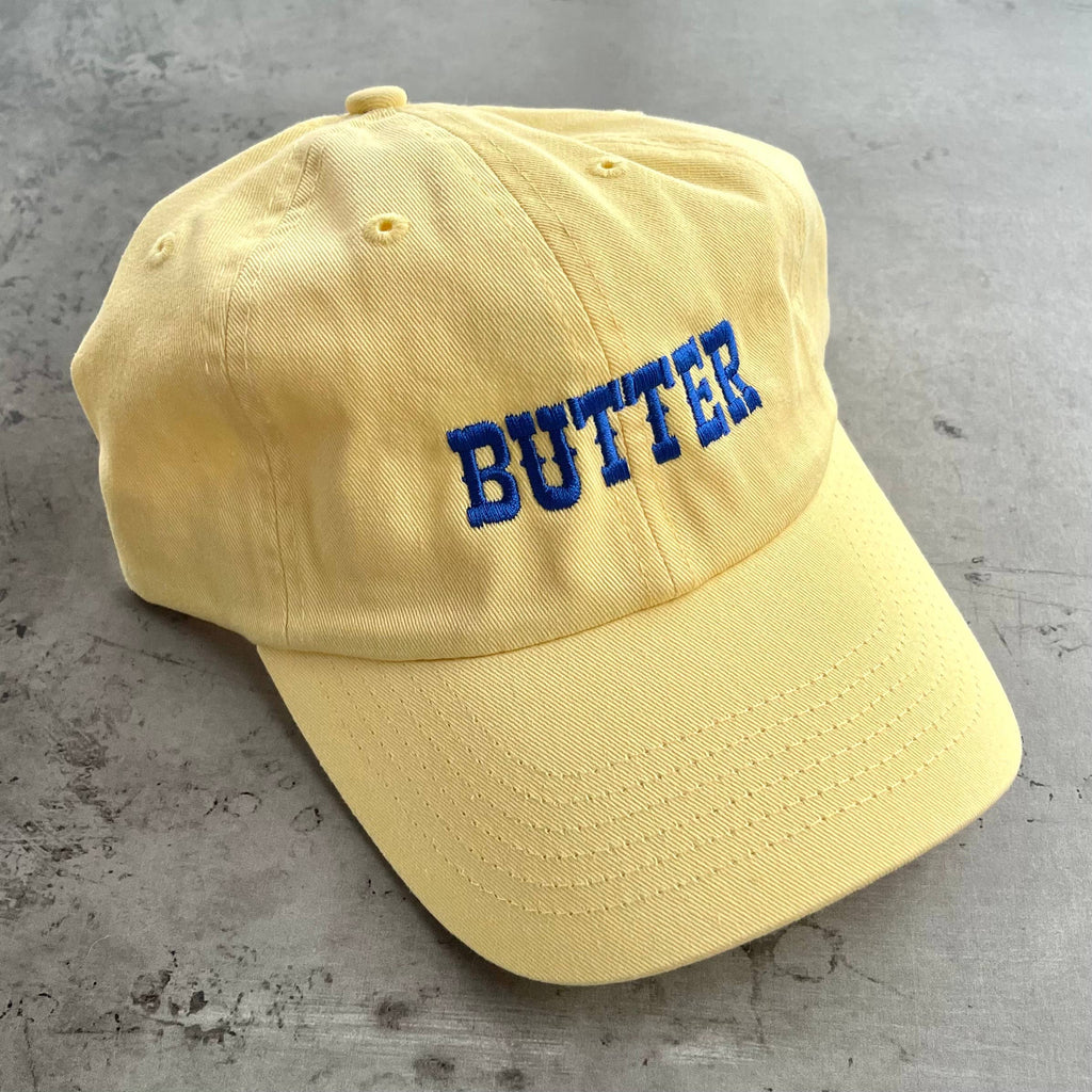 Butter Baseball Cap Dad Hat Restaurant foodie Chef bakery: Pastel butter yellow