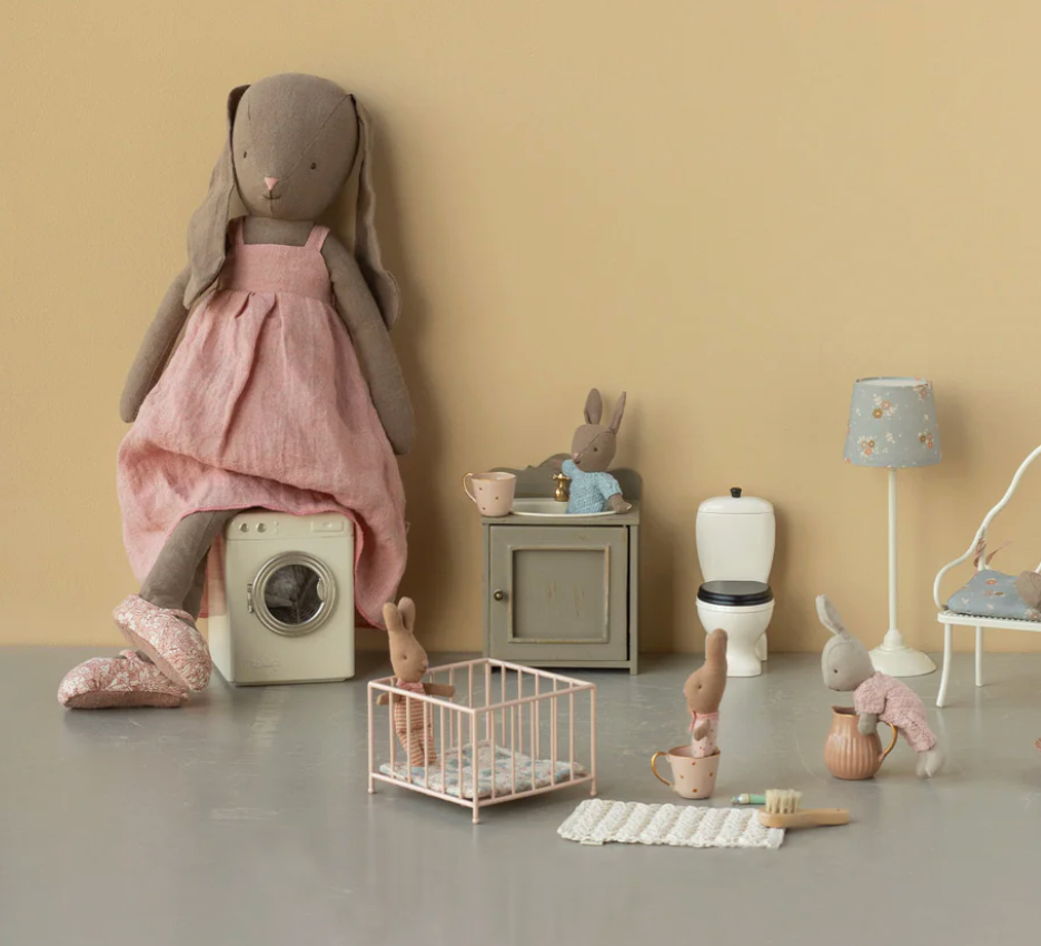Maileg Bunny, Size 4 - Brown - Dress and shoes