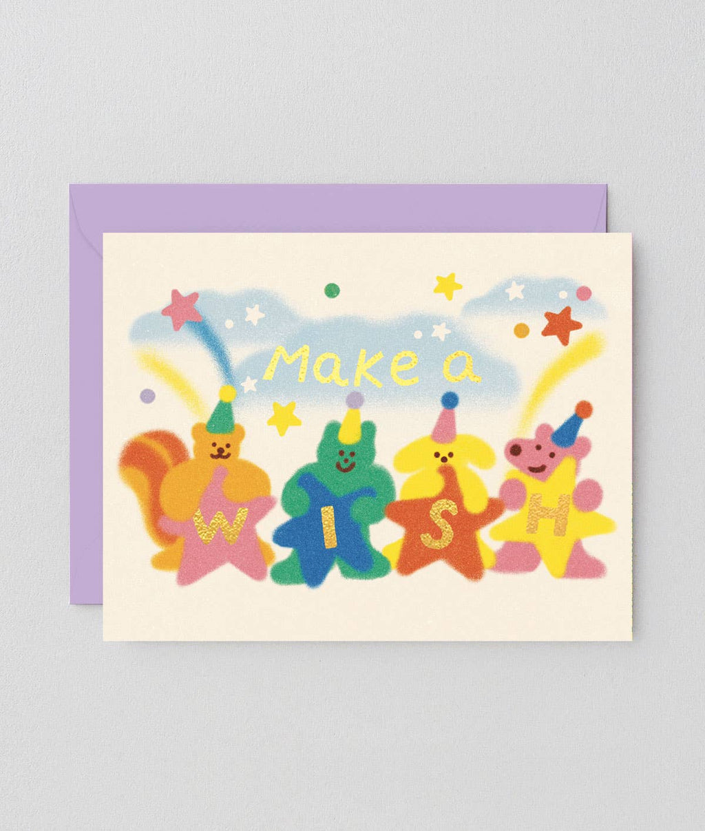 Make A Wish Kids Birthday  Greetings Card