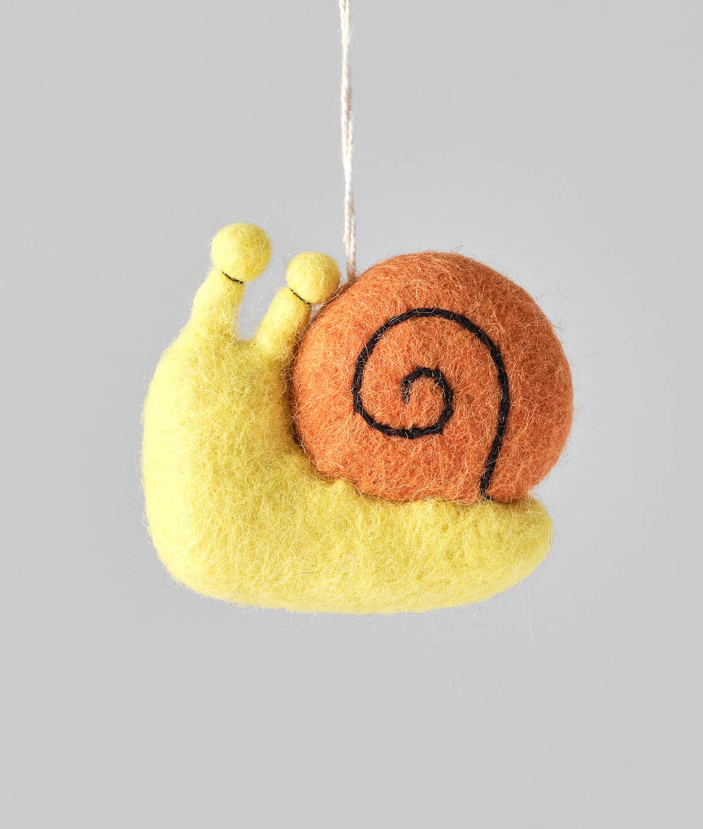 Snail Hanging Felt Ornament