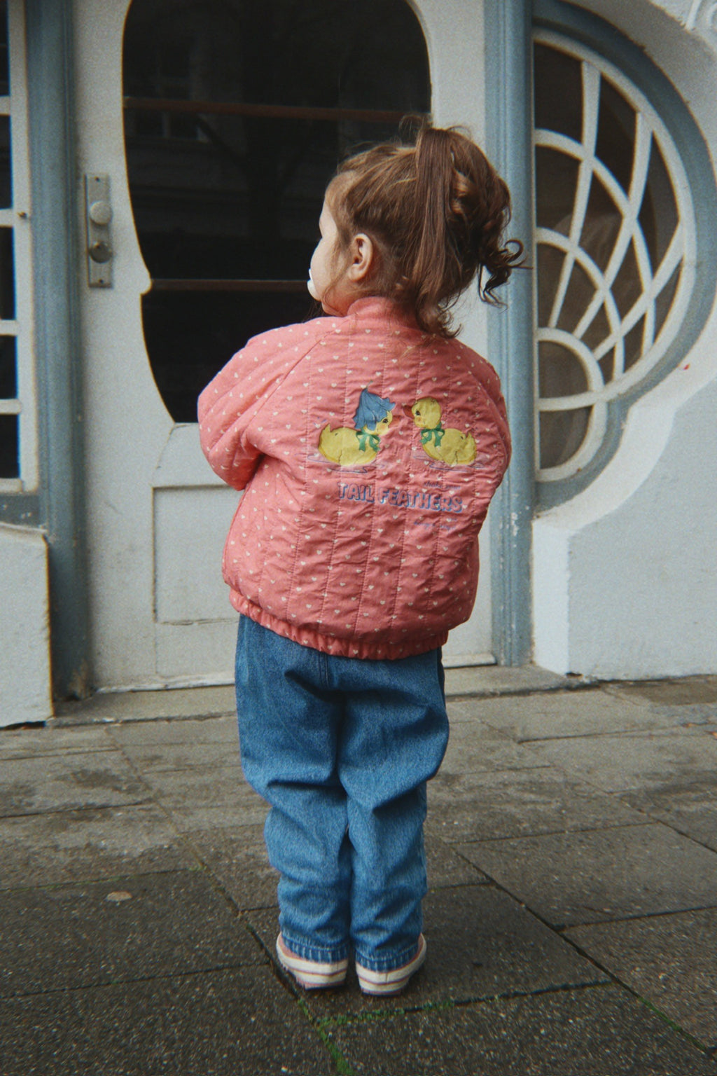 Konges Sløjd Juno Duckling Printed Bomber Jacket - Coeur Feathers