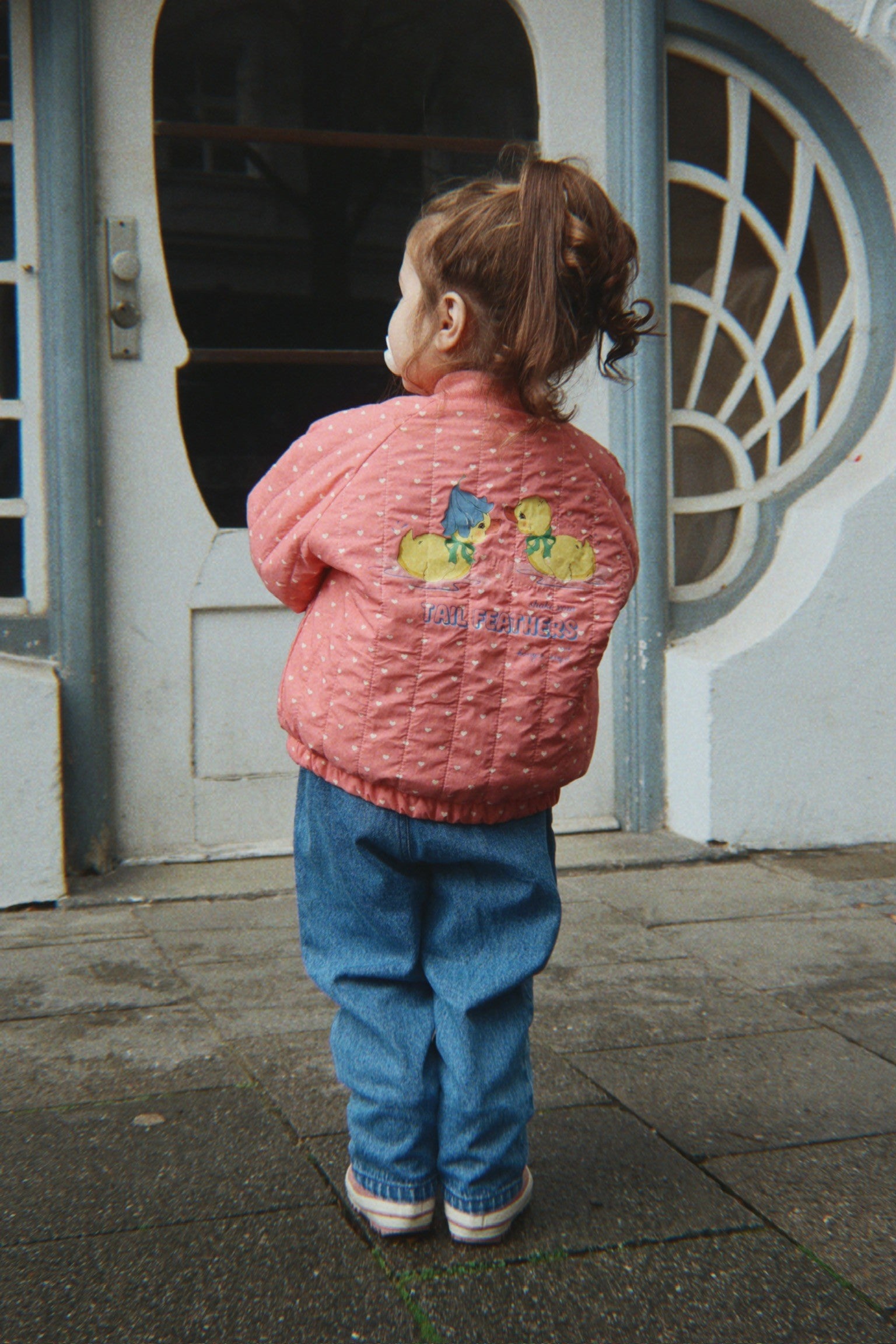 Konges Sløjd Juno Duckling Printed Bomber Jacket - Coeur Feathers