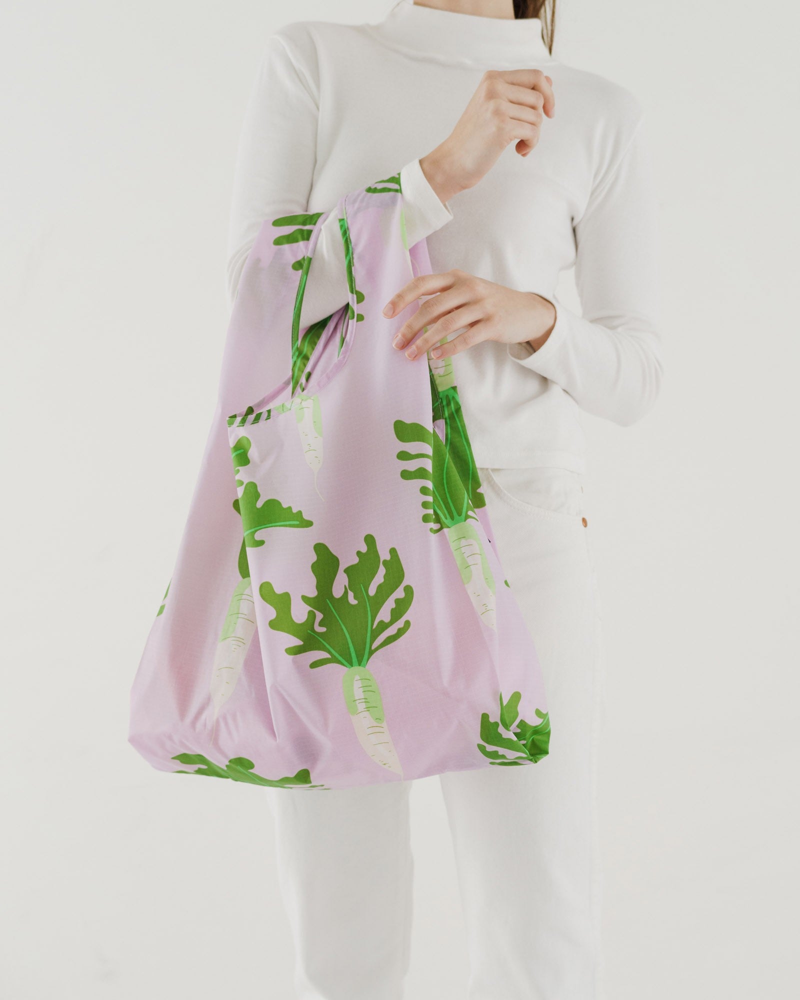 Baggu Reusable Bag Standard Size - Daikon Pink