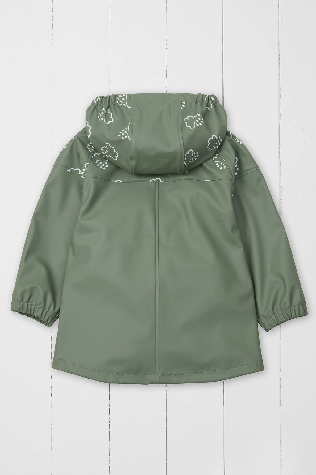 Grass & Air Khaki Colour Changing Kids Rain Jacket