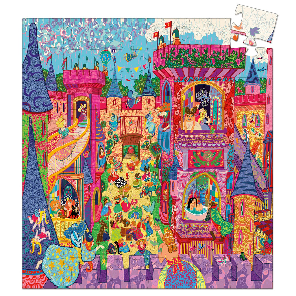 Djeco Silhouette 54 Piece Puzzle - The Fairy Castle