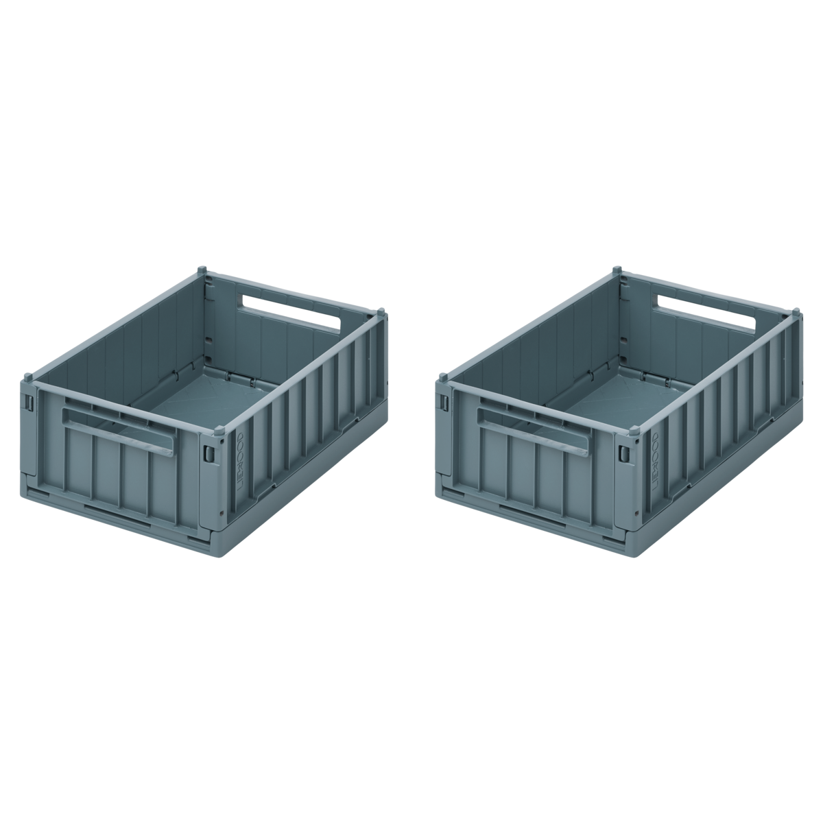 Liewood Weston Storage Box S 2 Pack - Whale Blue