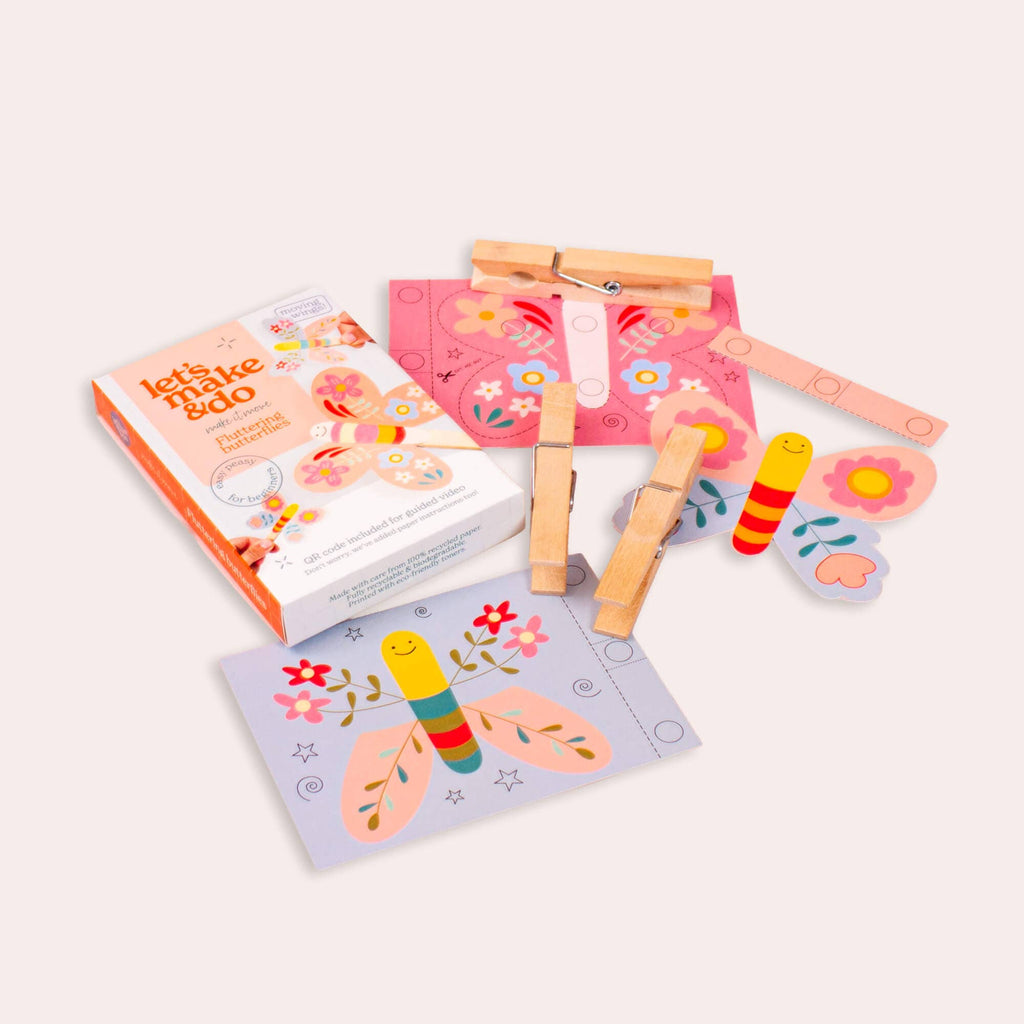 Make It Move - Fluttering Butterflies Craft Kit for Kids