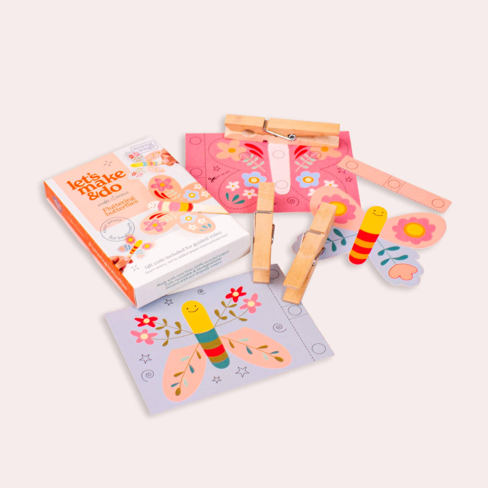 Make It Move - Fluttering Butterflies Craft Kit for Kids