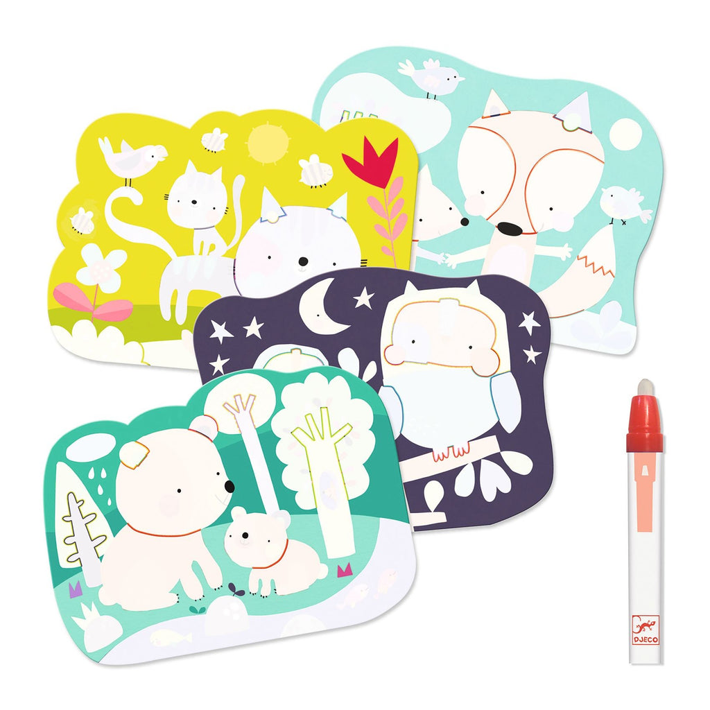 Djeco Magic Colouring Set - Hidden In The Woods