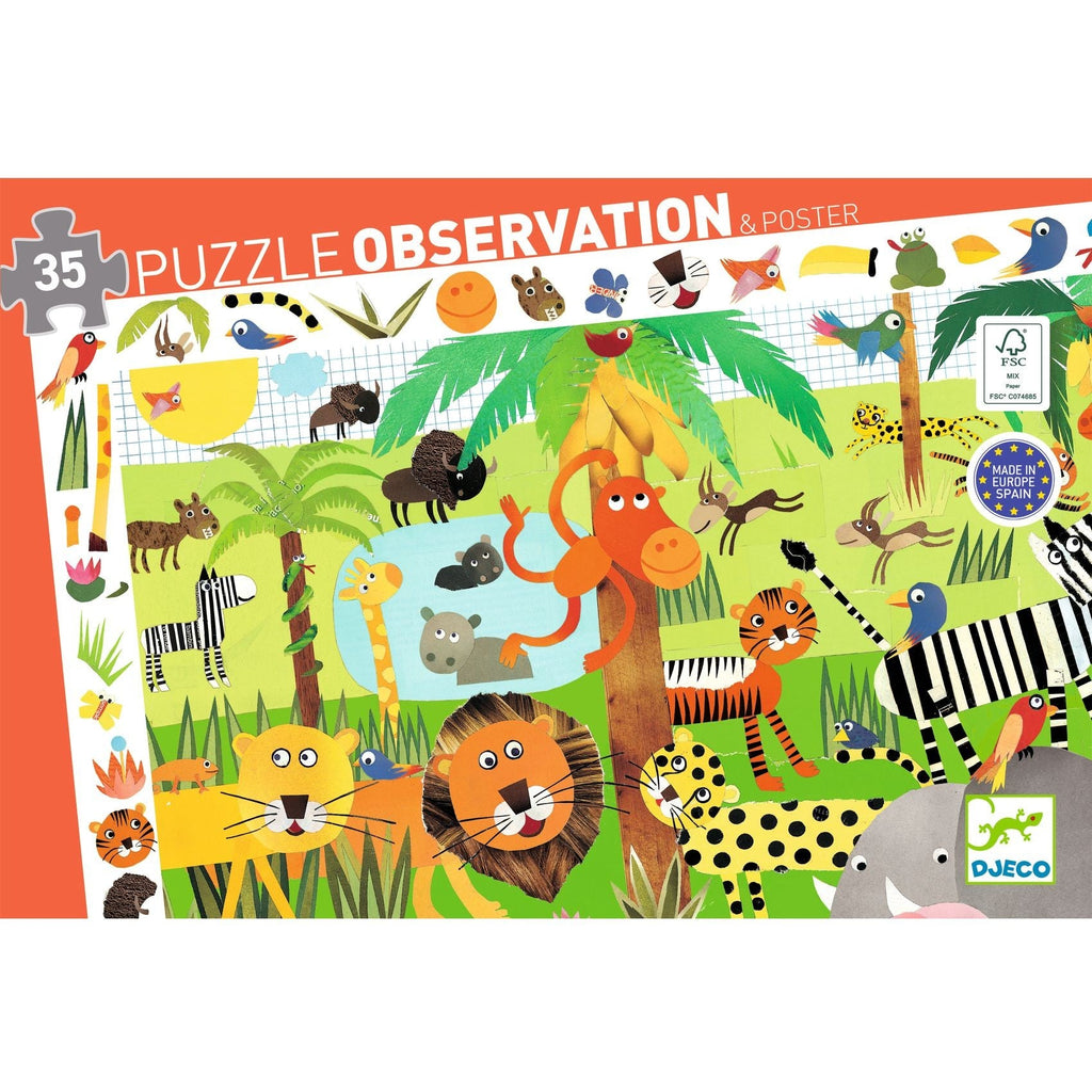 Djeco 35 Pieces Puzzle - Jungle