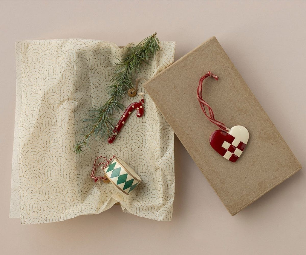 Maileg Metal ornament, Sugar cane - Dot