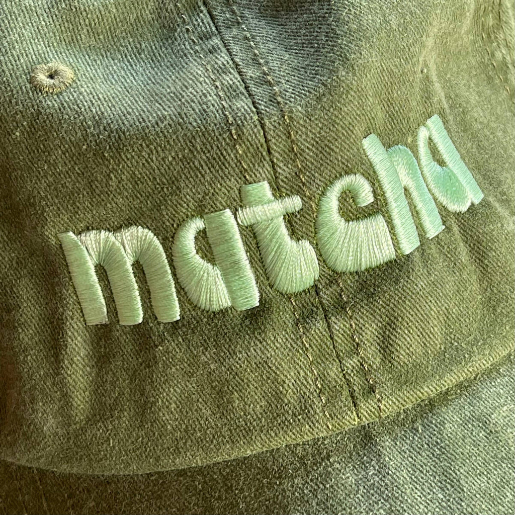 Silver Spider Dad Cap - Matcha