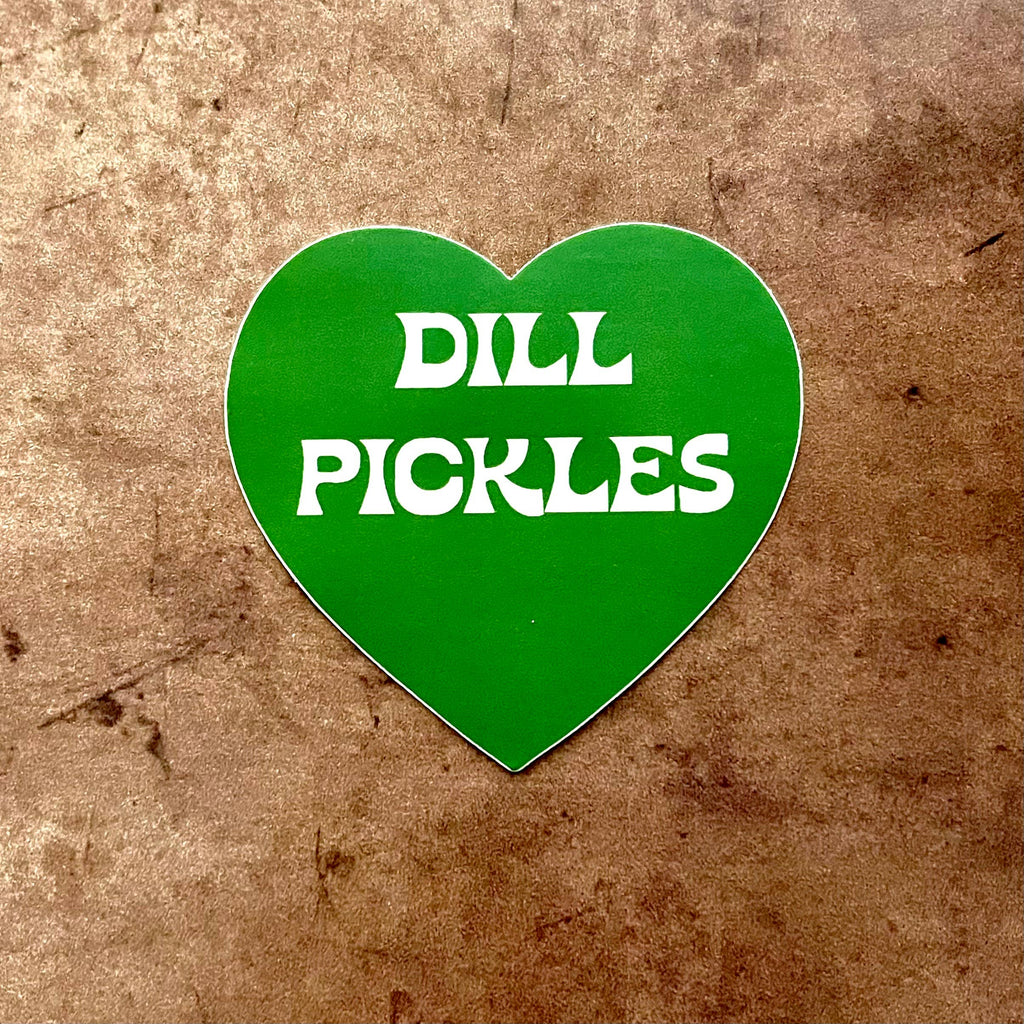 Dill Pickles Heart Sticker