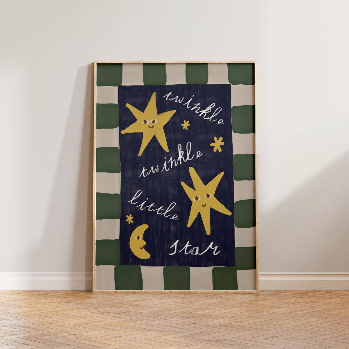 Twinkle Little Star Checkered Print
