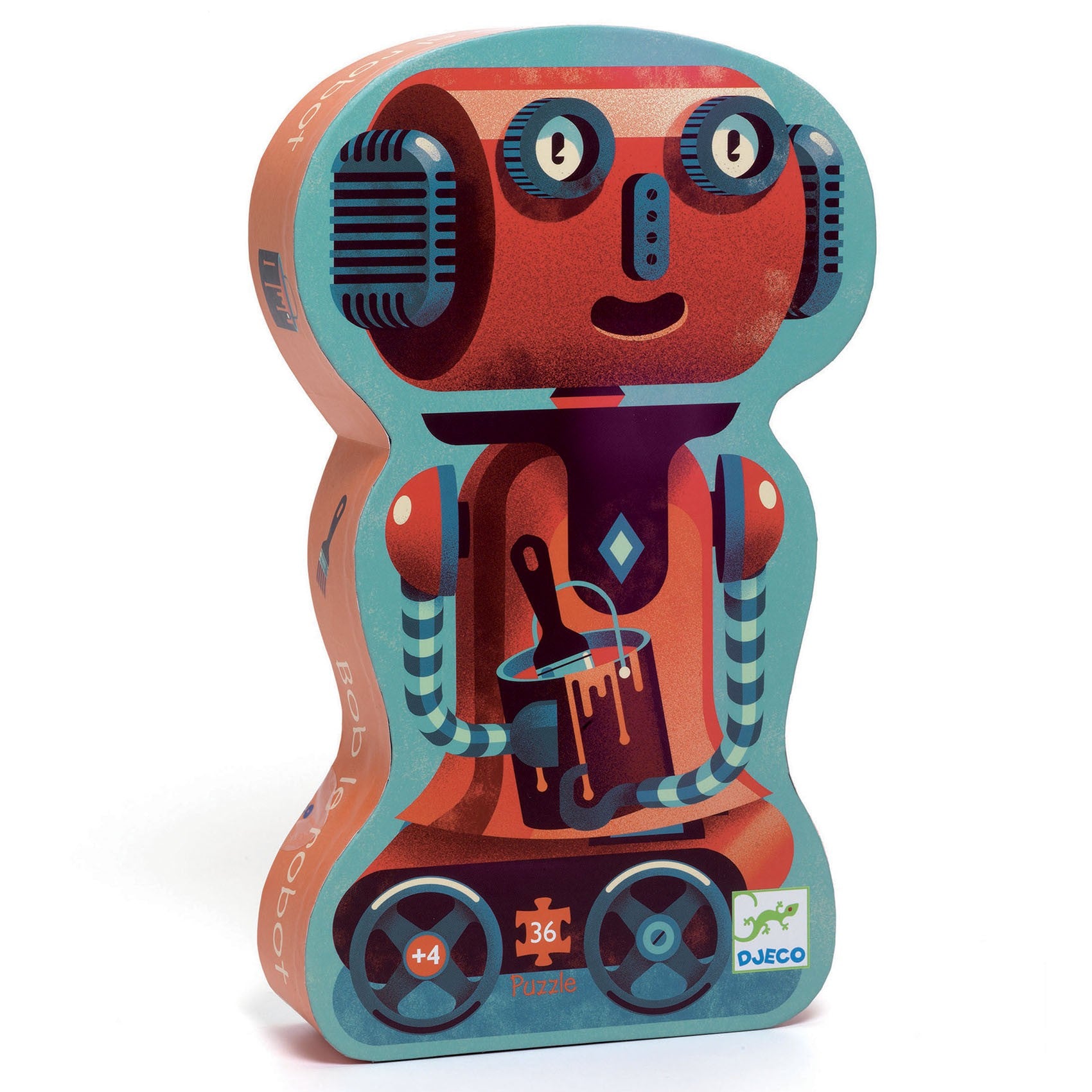 Djeco Silhouette 36 Piece Puzzle - Bob The Robot