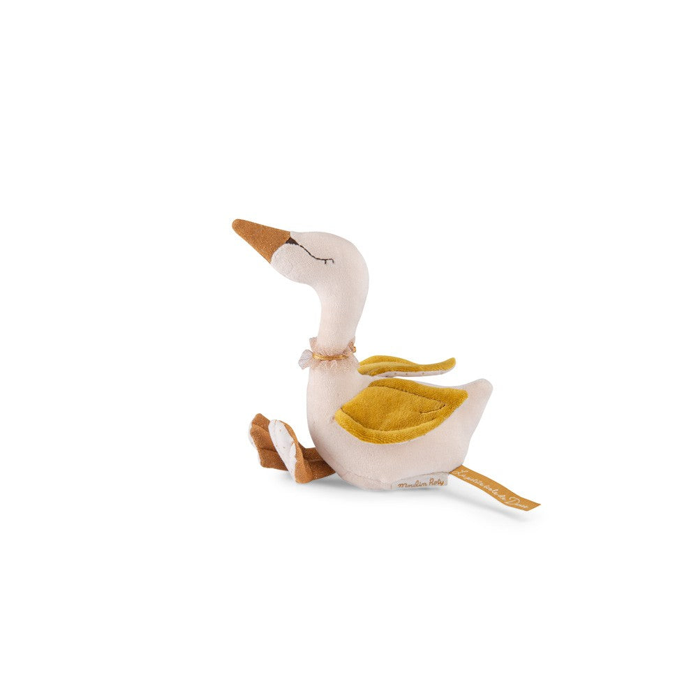 Moulin Roty Golden swan rattle - La Petite Ecole de Danse