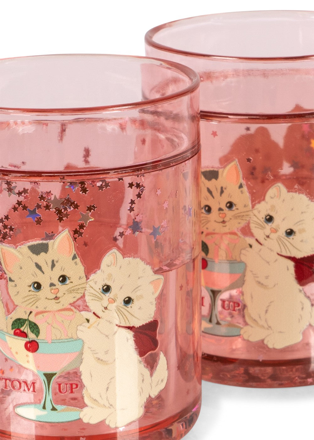 Konges Sløjd 2 Pack Glitter Cups - Rose Cat
