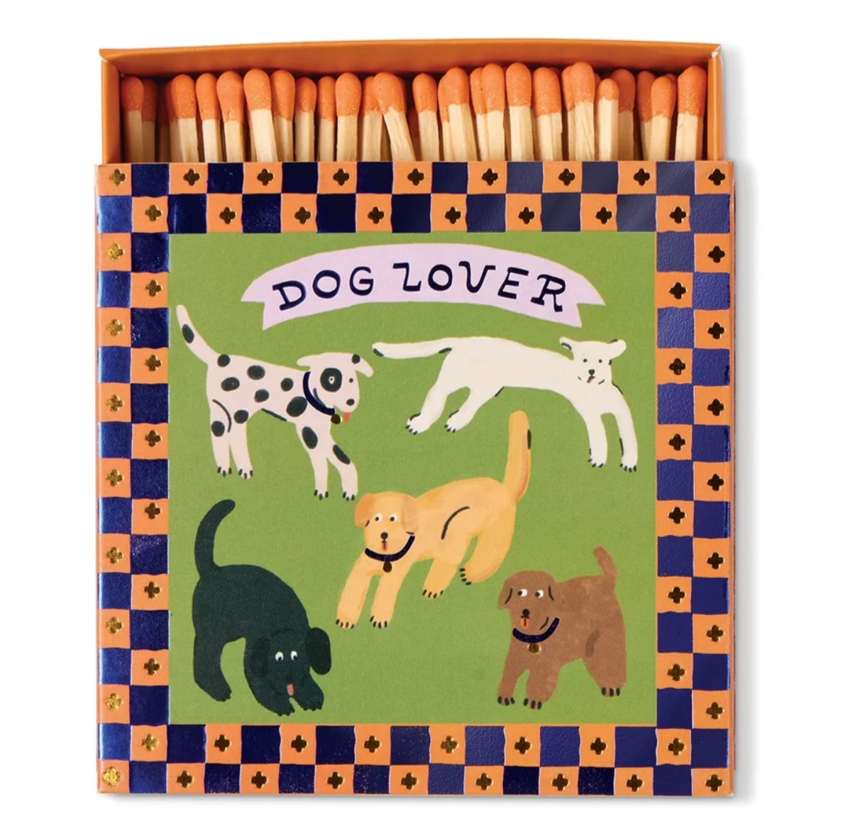 Paddywax Square Boxed Matches (125 pcs) - Dog Lover
