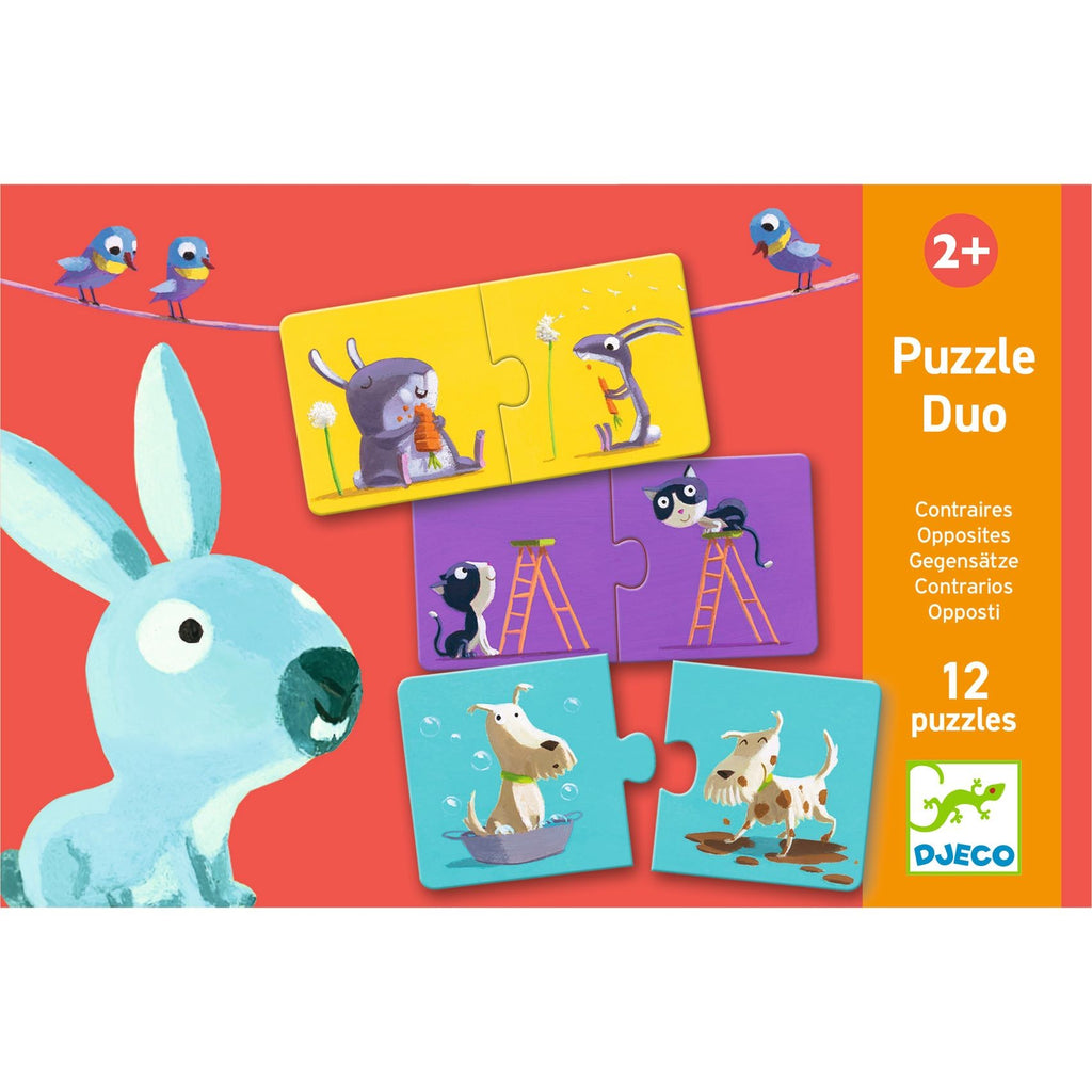 Djeco 12 Duo Puzzles - Opposites