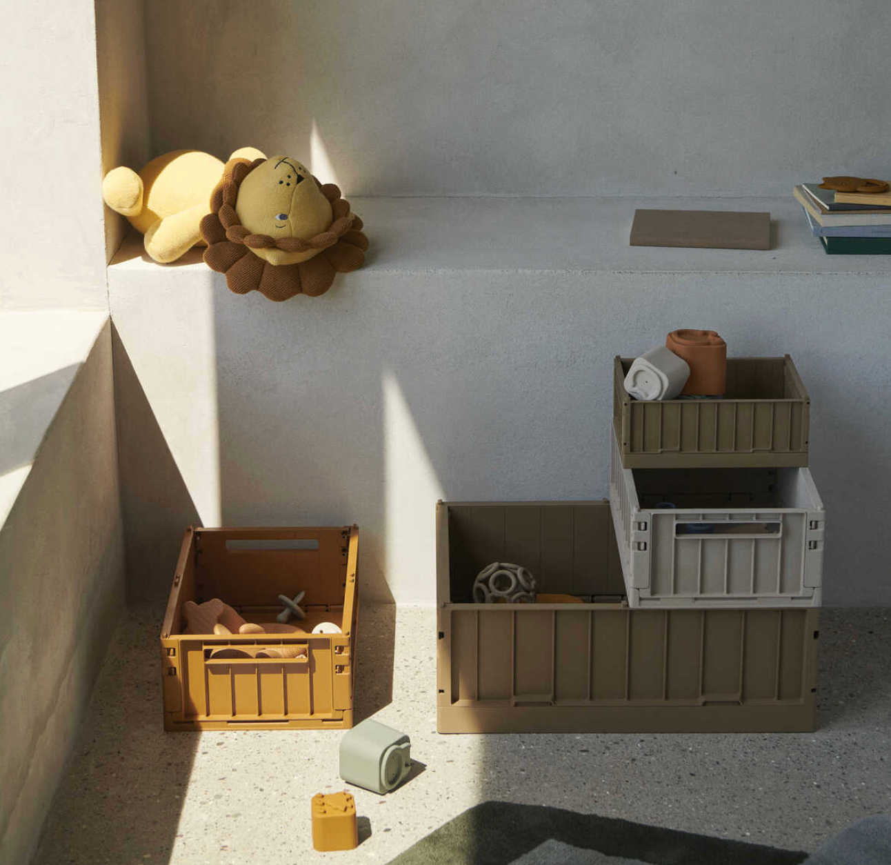 Liewood Weston Large Storage Crate - Oat